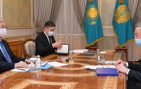 Глава государства принял председателя Агентства по защите и развитию конкуренции Серика Жумангарина