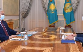 Глава государства принял председателя Агентства по финансовому мониторингу Жаната Элиманова