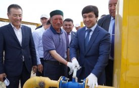 Түркістан: Бәйдібек ауданында екі елді мекенге газ берілді