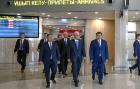 Глава государства осмотрел новый терминал аэропорта «Қорқыт Ата»