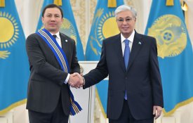 Глава государства принял президента World Boxing Геннадия Головкина