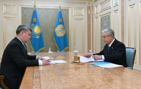 Қасым-Жомарт Тоқаев «QazaqGaz» ҰК» АҚ басқарма төрағасы Әлібек Жамауовты қабылдады
