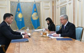 Глава государства принял председателя правления АО «НК «ҚТЖ» Талгата Алдыбергенова