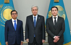 Глава государства принял казахстанских IT-предпринимателей Ерзата Дулата и Мурата Абдрахманова