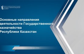 Основные направления деятельности государственного казначейства РК