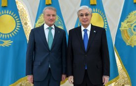 Глава государства Касым-Жомарт Токаев принял председателя правления Сбербанка Германа Грефа