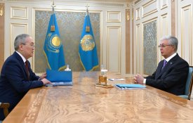 Касым-Жомарт Токаев принял председателя Агентства по финансовому мониторингу Жаната Элиманова