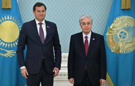 Глава государства принял министра иностранных дел Беларуси Максима Рыженкова