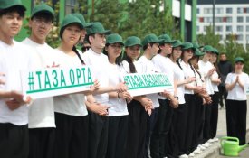 100 мыңнан астам мектеп түлегі елімізді көгалдандыруға атсалысты