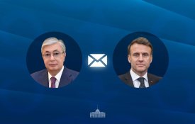Глава государства направил поздравительную телеграмму Президенту Франции