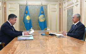 Президент принял председателя Национального банка Тимура Сулейменова