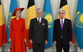 Президент Казахстана провел переговоры с Королем и Королевой бельгийцев в узком составе