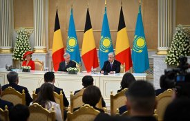 Касым-Жомарт Токаев и Король Филипп провели брифинг для представителей СМИ