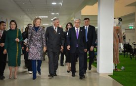 Глава государства с Королем и Королевой бельгийцев посетили Национальный центр детской реабилитации