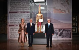 Президент Казахстана с Королем и Королевой бельгийцев посетили Национальный музей